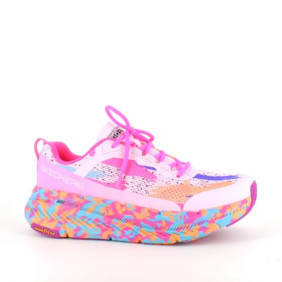 Skechers Max Cushion: Komfortable, multifarvede hverdagssko med støtte.