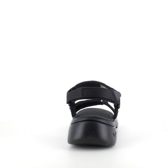 Skechers sandal med svangstøtte og 3 justerbare remme i sort