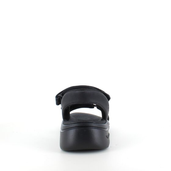 Sort Slip-Ins sandal fra Skechers med god svangstøtte