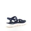 Navy Skechers GOwalk sandal, bred model