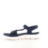 Navy Skechers GOwalk sandal, bred model