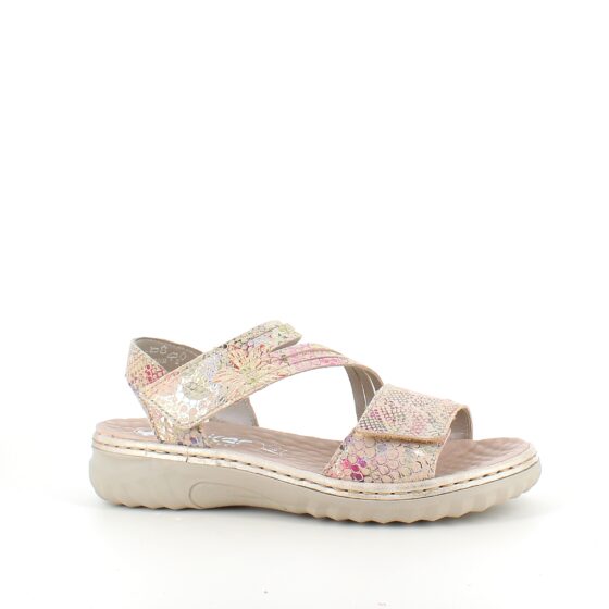 Rieker sandal i blødt skind