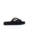 Sort Teva slip-on sandal med bløde tekstil stropper
