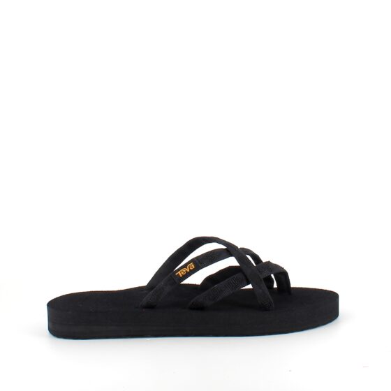Sort Teva slip-on sandal med bløde tekstil stropper