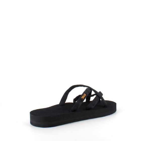 Sort Teva slip-on sandal med bløde tekstil stropper