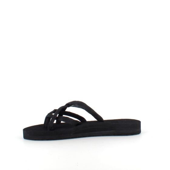 Sort Teva slip-on sandal med bløde tekstil stropper