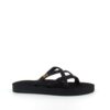 Sort Teva slip-on sandal med bløde tekstil stropper