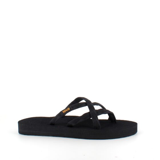 Sort Teva slip-on sandal med bløde tekstil stropper
