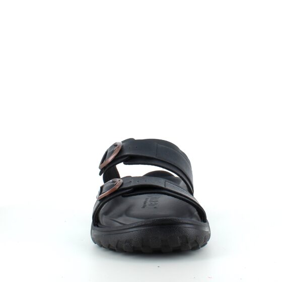 Sort herre slip on sandal fra MBT med ergonomisk fodseng