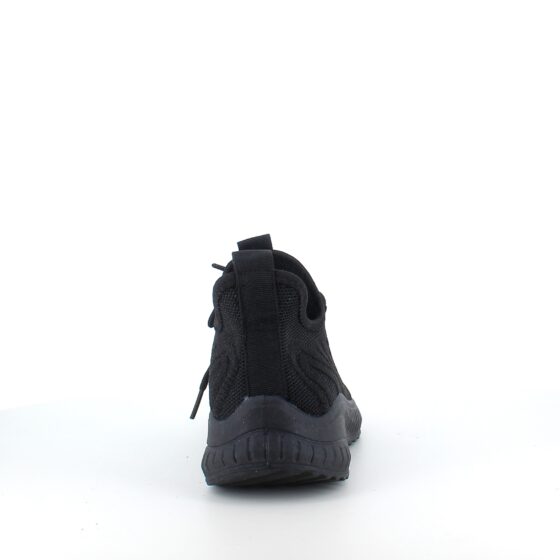 Letvægts sort slip-on sko