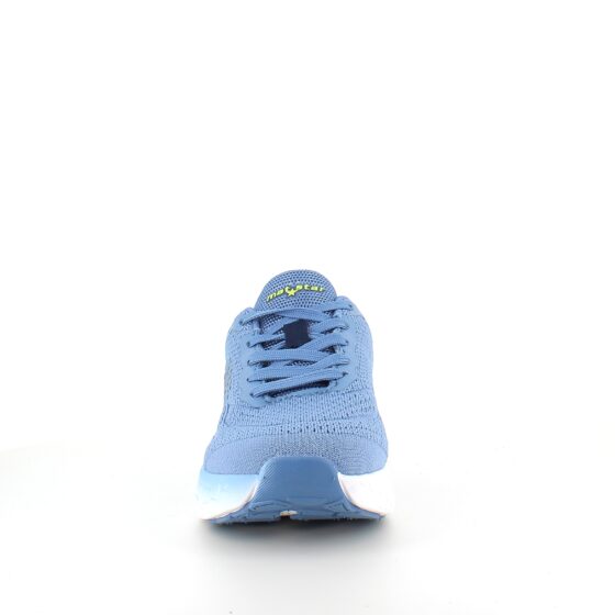Blå sneakers med åndbar overdel