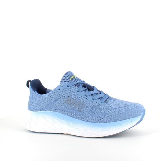 Blå sneakers med åndbar overdel