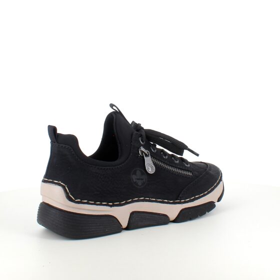 Sort sneakers fra Rieker med god stødabsorbering