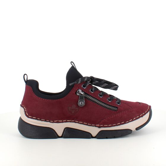 Bordeux sneakers fra Rieker med god stødabsorbering
