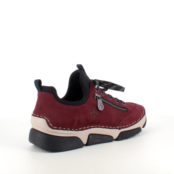 Bordeux sneakers fra Rieker med god stødabsorbering