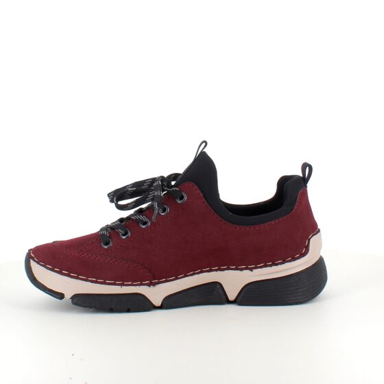 Bordeux sneakers fra Rieker med god stødabsorbering