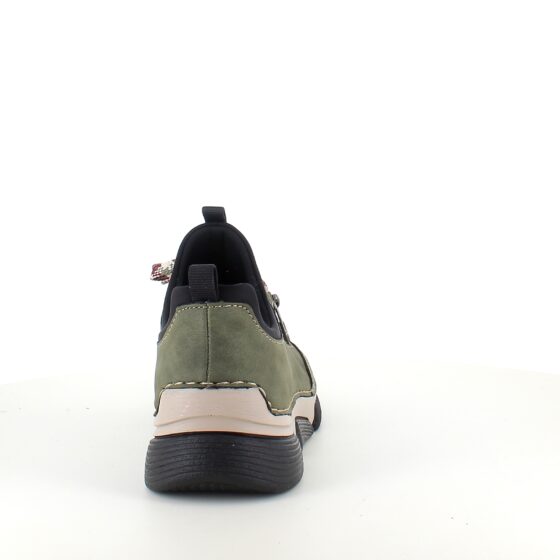 Grøn sneakers fra Rieker med god stødabsorbering
