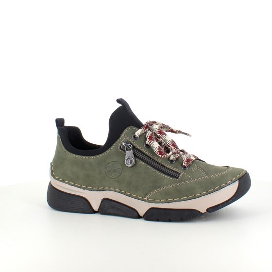 Grøn sneakers fra Rieker med god stødabsorbering