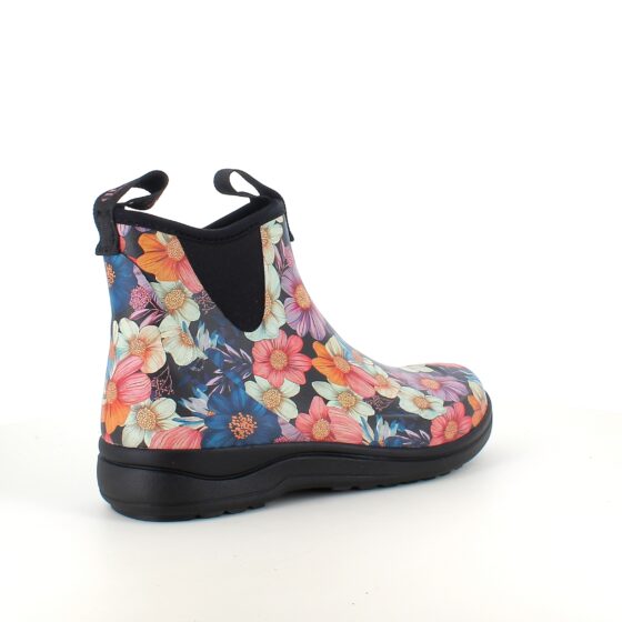 Green Comfort gummistøvle i blomsterprint med svangstøtte
