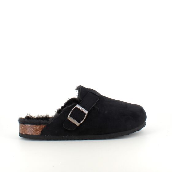 Sort Slip on hjemmesko