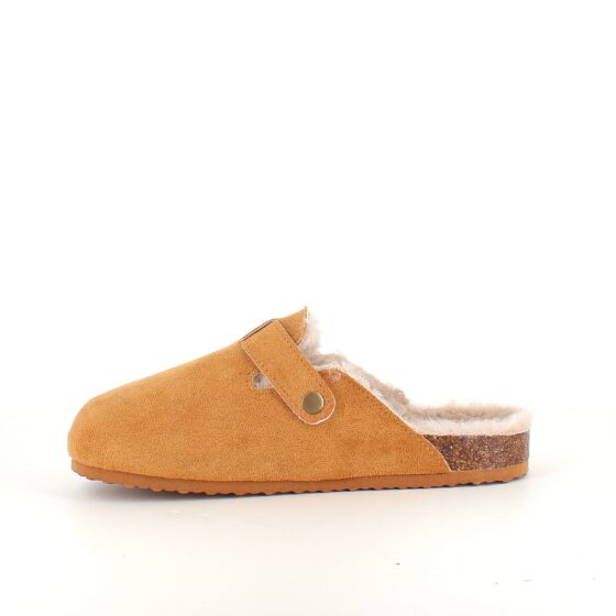 Lysebrun Slip on hjemmesko