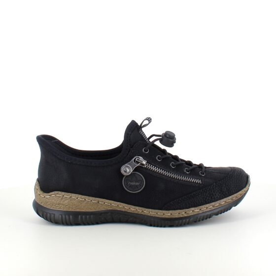 Sort Rieker slip-on sneakers