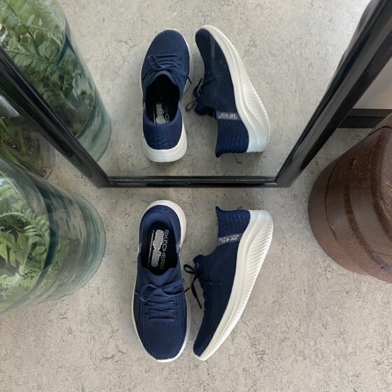 Mørkeblå Skechers Slip-ins med svangstøtte