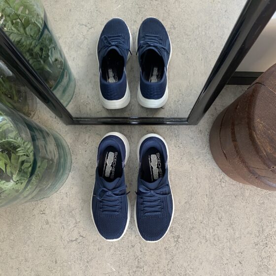 Mørkeblå Skechers Slip-ins med svangstøtte