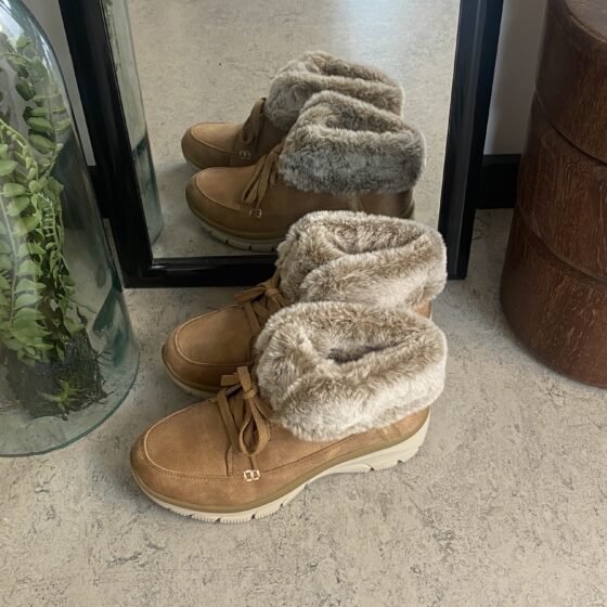 Skechers slip-in vinterstøvle med let for