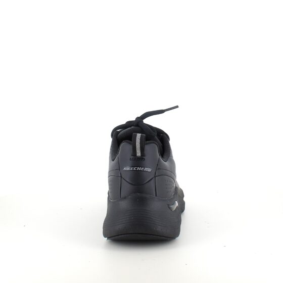 Sort Skechers med glat skind overflade