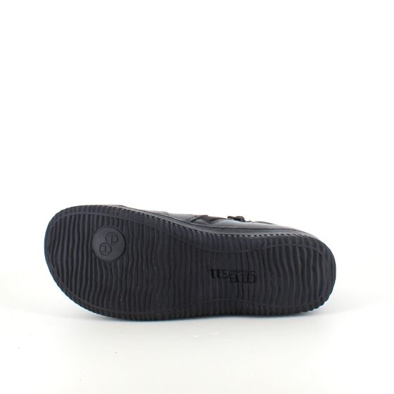 Kort støvle i sort skind fra Green Comfort