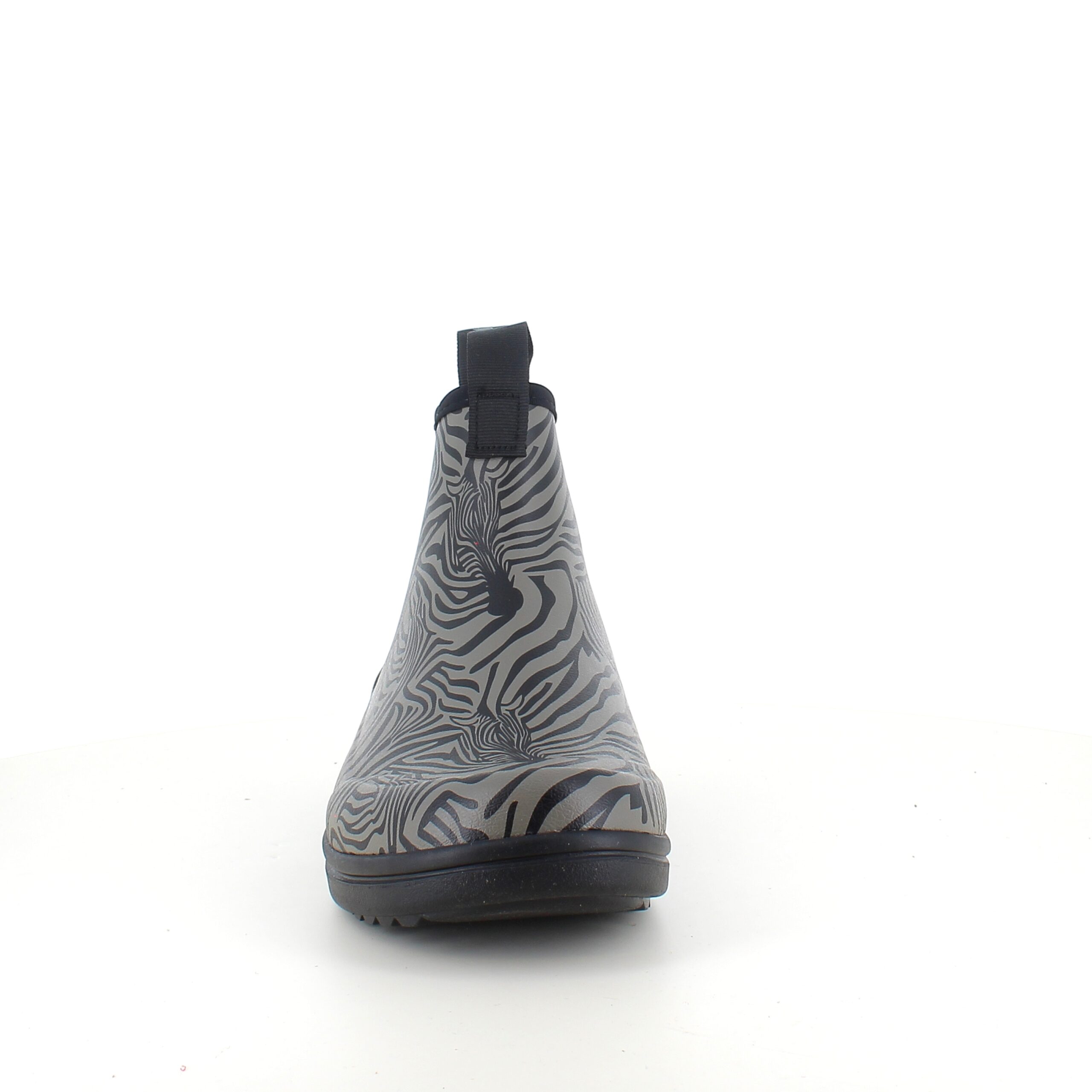 Green Comfort gummistøvle i zebraprint med svangstøtte