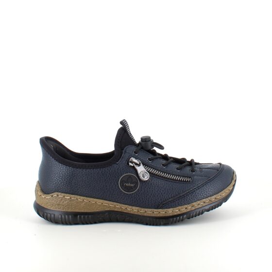 Mørkeblå Rieker slip-on sneakers