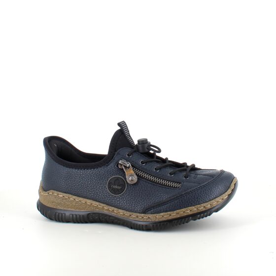 Mørkeblå Rieker slip-on sneakers