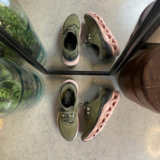 Skechers Slip-in sko i grøn med Glide-Step Altus