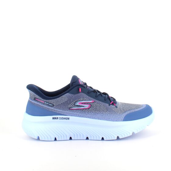 Skechers slip-in sko i blå med Max Cushion