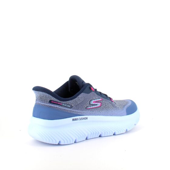 Skechers slip-in sko i blå med Max Cushion