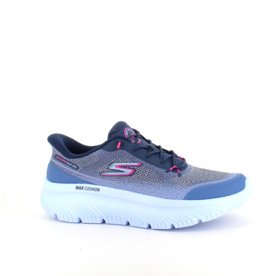 Skechers slip-in sko i blå med Max Cushion