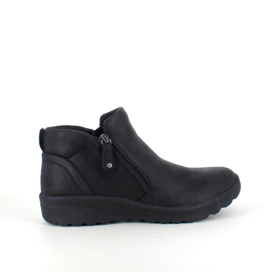 Elegant sort støvlet med meomory foam fra Skechers
