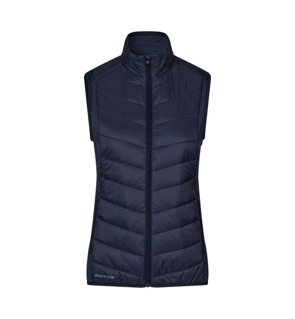 Navy sporty og kompfortabel hybridvest til herre og damer