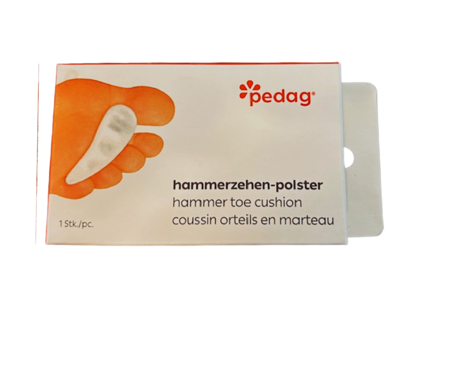 Støtteindlæg til hammertå på venstre fod